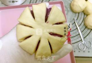 紫薯花包的做法步骤：6