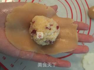 椰蓉蔓越莓奶黄月饼的做法步骤：14