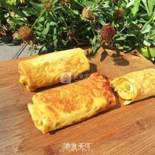 【四叶小馆】吐司蛋卷的做法步骤：7