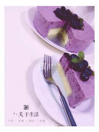 蓝莓益力多芝士慕斯的做法步骤：14