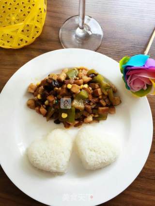 鸡丁烩饭的做法步骤：12