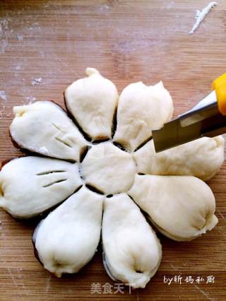 豆沙花瓣面包的做法步骤：7