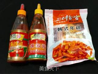 辣年糕【中式酱料】的做法步骤：1