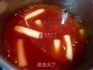 辣年糕【中式酱料】的做法步骤：6
