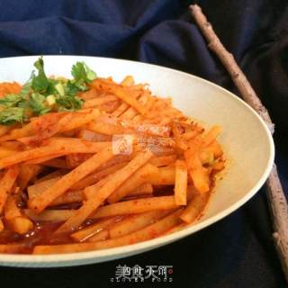 【四叶小馆】麻辣土豆丝的做法步骤：10