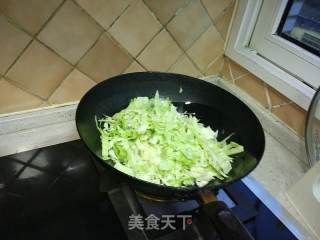 包菜炒猪肝的做法步骤：3