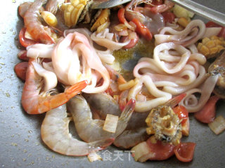 海鲜鲍鱼饭的做法步骤：5