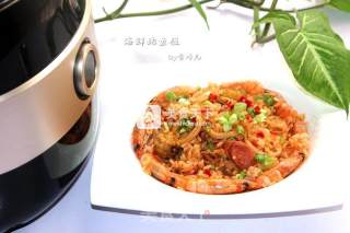 海鲜鲍鱼饭的做法步骤：11