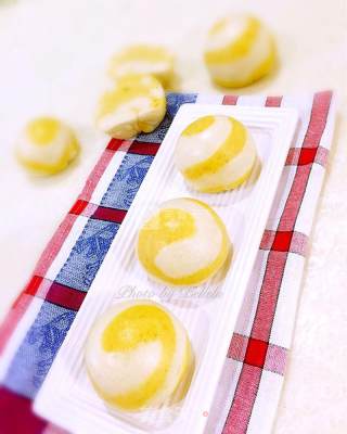 宝宝零食之奶香双色小馒头的做法步骤：20
