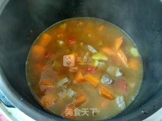番茄胡萝卜炖牛肉的做法步骤：7