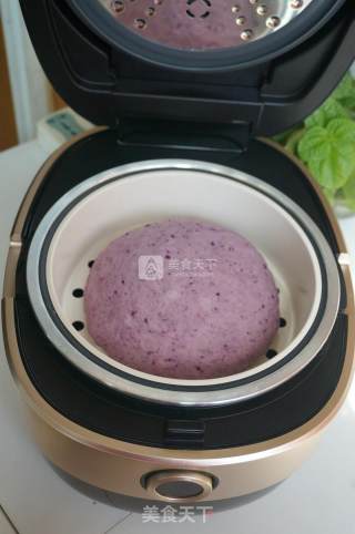 紫薯发糕的做法步骤：8