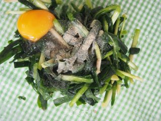 韭菜荞麦饼的做法步骤：3