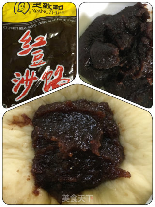 豆沙圈圈面包的做法步骤：3