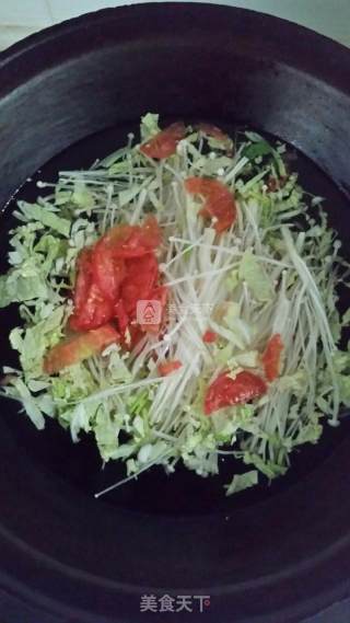 蔬菜肉丝汤的做法步骤：5