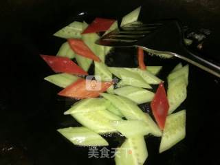 黄瓜炒鸡蛋的做法步骤：8