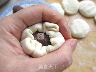 桂花豆沙包的做法步骤：6