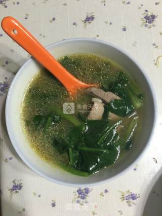 猪肝菠菜汤的做法步骤：5