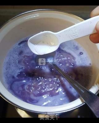 紫薯酸奶麦片的做法步骤：2