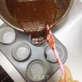法式熔岩巧克力月饼/蛋糕的做法步骤：6