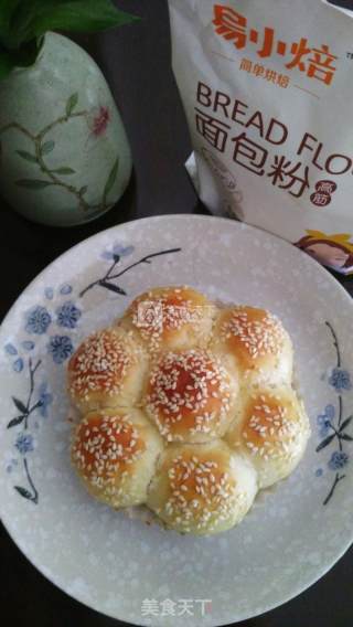花好月圆之—花朵面包汉堡包的做法步骤：6