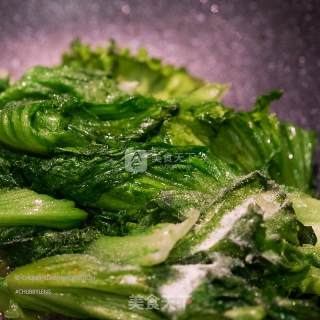 鱼露炒唐生菜的做法步骤：8