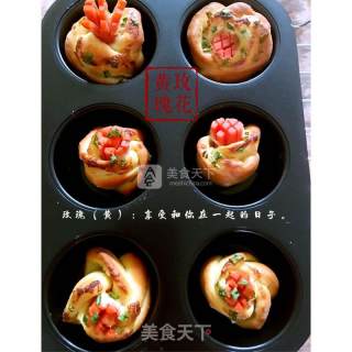 一一黄玫瑰花面包的做法步骤：13