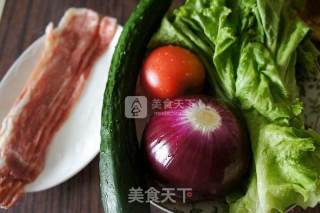 培根肉三明治的做法步骤：1