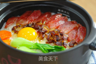 腊味煲仔饭的做法步骤：6