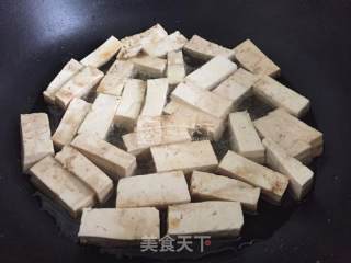 老豆腐烧青菜的做法步骤：2