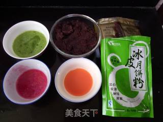 果味多彩冰皮月饼的做法步骤：1
