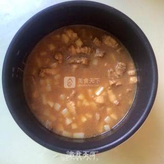 【四叶小馆】曲麻菜五花肉饭的做法步骤：5