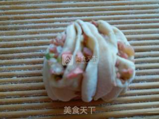 葱香火腿花卷的做法步骤：9