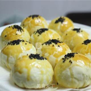 苏式月饼金腿伍仁酥的做法步骤：13