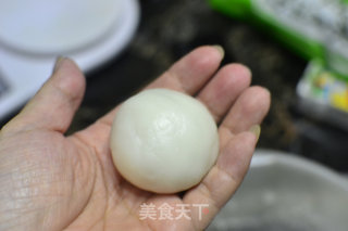 流沙奶黄冰皮月饼的做法步骤：10