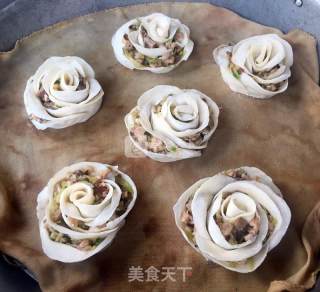 玫瑰蒸饺的做法步骤：7