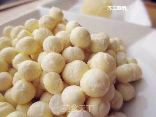 软糯糖水鸡头米的做法步骤：2