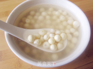 软糯糖水鸡头米的做法步骤：5