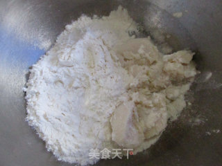 奶黄肉松蛋黄酥的做法步骤：8