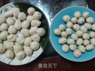奶黄肉松蛋黄酥的做法步骤：14