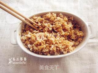 【酱油炒饭】手把手教你做出不粘锅蛋炒饭的做法步骤：3