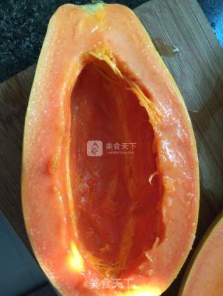 木瓜椰汁盅的做法步骤：4