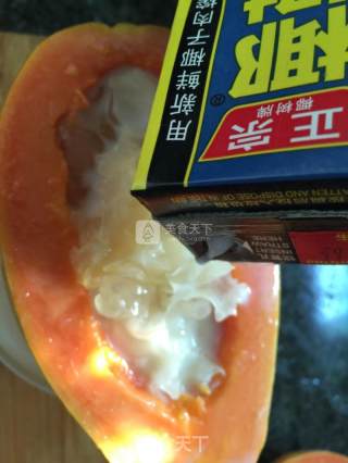 木瓜椰汁盅的做法步骤：5