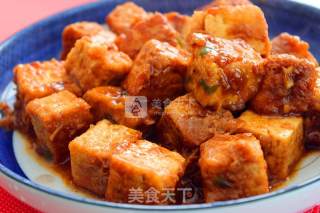 酱香脆皮炸豆腐的做法步骤：7