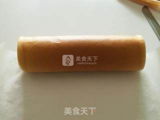 抹茶蜜豆蛋糕卷的做法步骤：14