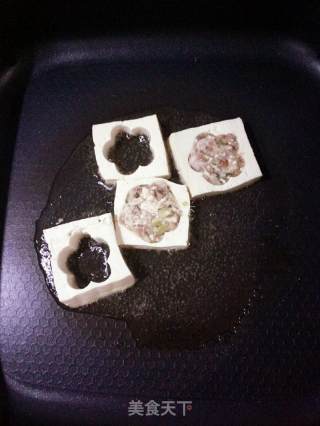 花朵豆腐酿的做法步骤：4