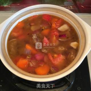 西红柿牛肉汤的做法步骤：4