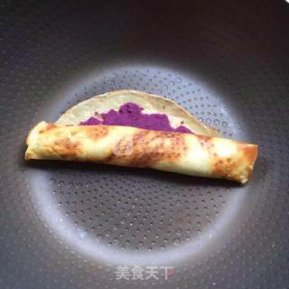 牛奶鸡蛋紫薯卷的做法步骤：5