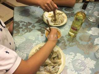 牛肉韭菜水饺（微辣）的做法步骤：16