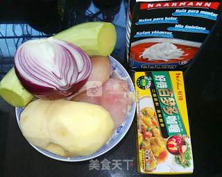 奶油鸡肉咖喱的做法步骤：1
