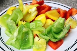 彩椒牛肉的做法步骤：2